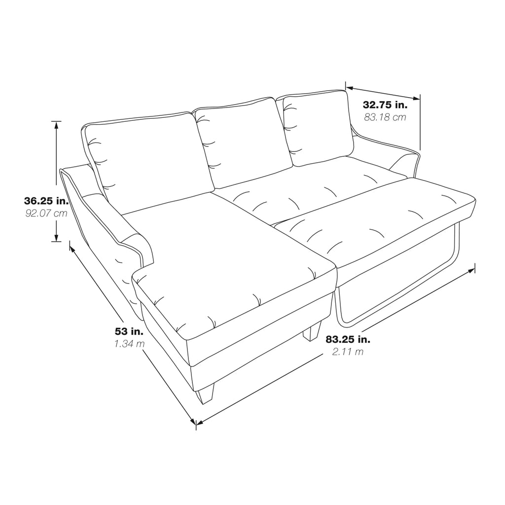 Gray Fabric Sleeper Sofa K564