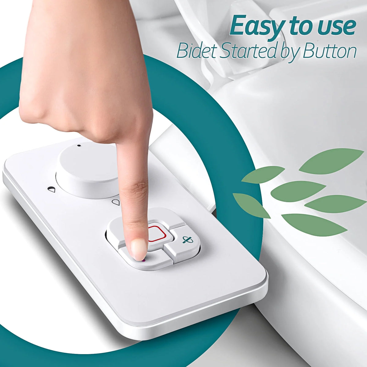 Non-Electric Bidet Toilet Seat Attachment with Dual Nozzles X8285