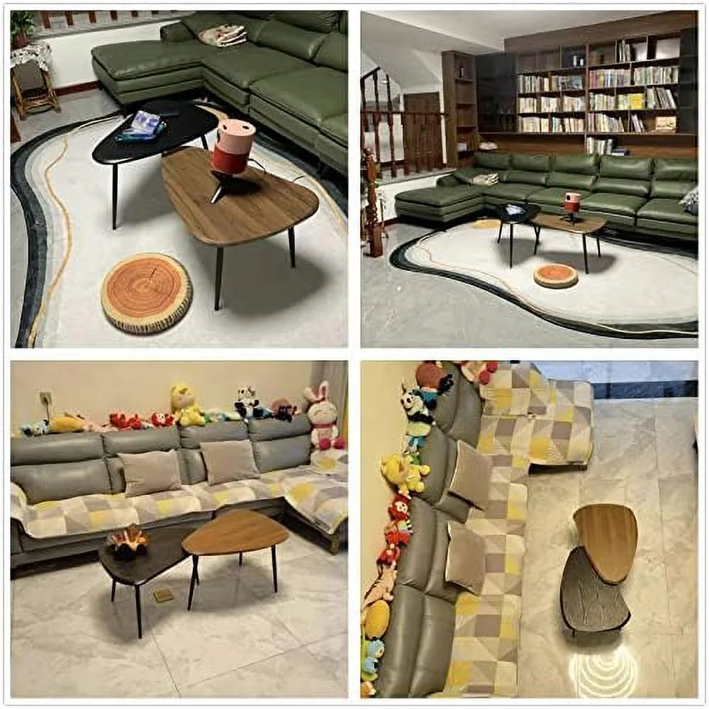 Scandinavian Wood Coffee Table Set of 2 L45540