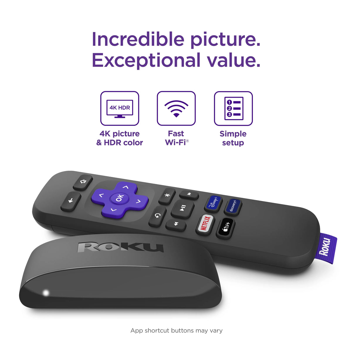 4K HDR Streaming Player with Standard Remote X84852