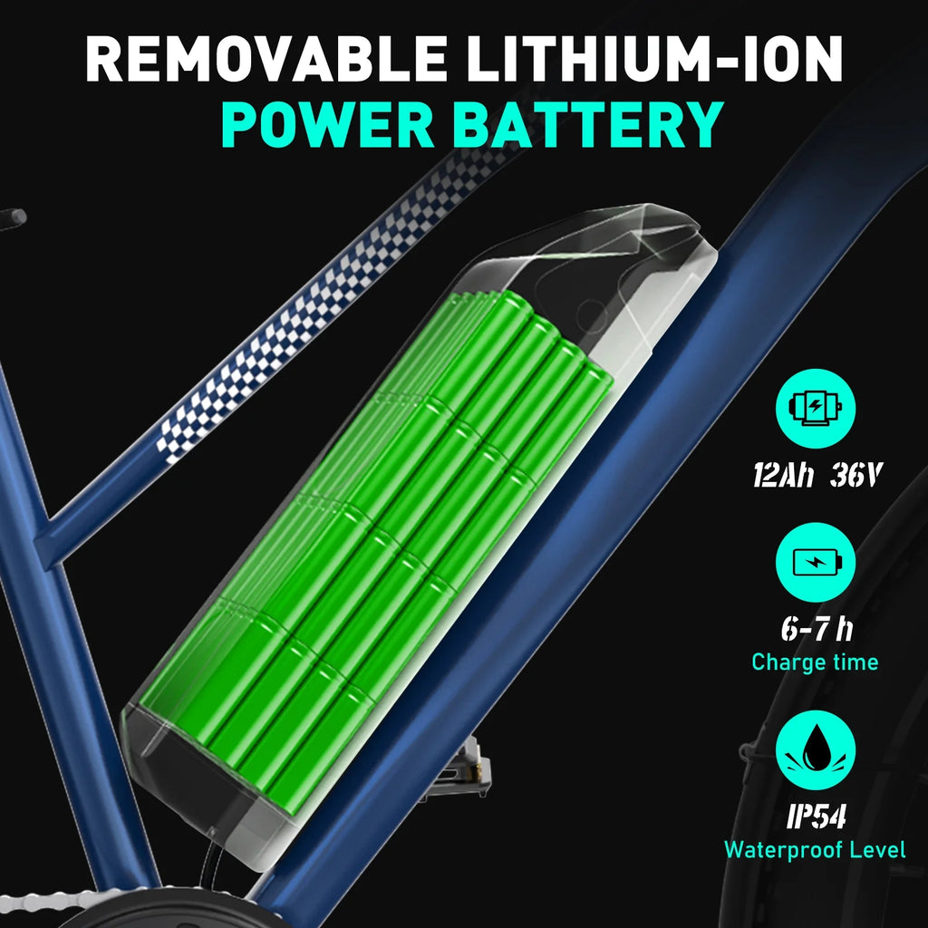 500W Electric Bike 36V 12Ah 7 Speeds U6359