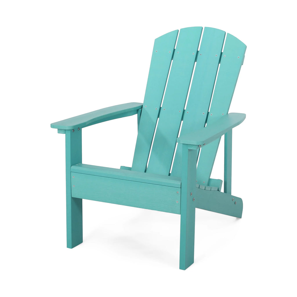 Teal Faux Wood Outdoor Adirondack Chair Z4975