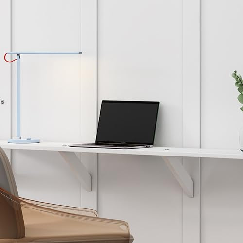 White 61.5-inch Wood Folding Wall Bed with Desk C3584