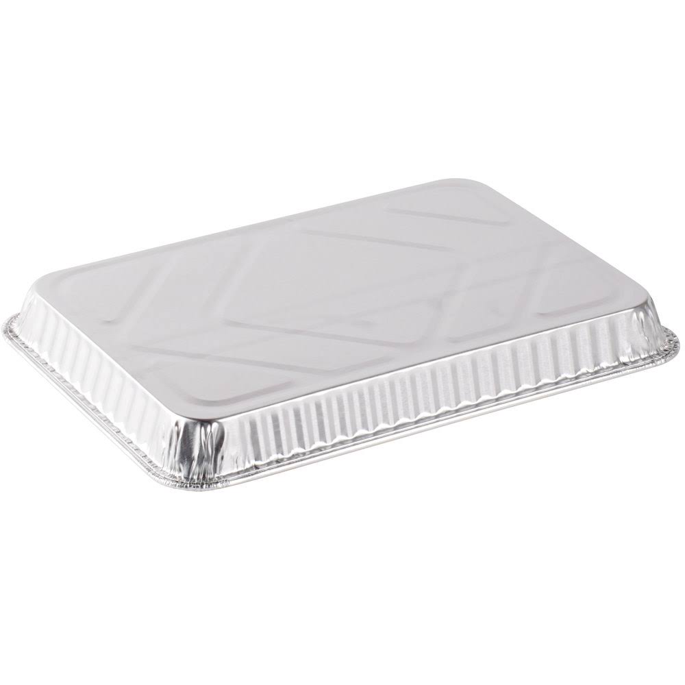Disposable Aluminum 1/4-Size Sheet Cake Pan (Pack of 100) H887467
