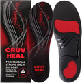 High Arch Support Orthotic Insoles for Work Boots and Shoes Black L M978965