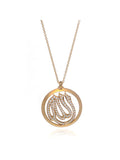 18K Yellow Gold Diamond Pendant Necklace D31793