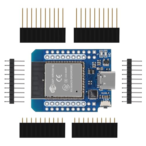 5PCS Type C D1 Mini ESP32 ESP-WROOM-32 CP2104 WLAN WiFi Bluetooth IoT Development Board T1316