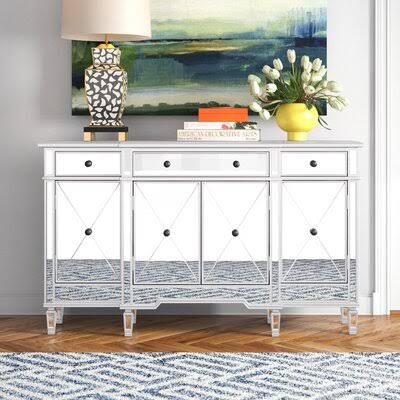 Antique White 3 Drawer Server A1992