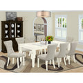 9-Piece Dining Table Set with 8 Padded Chairs Y6182