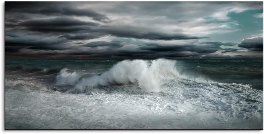Blue Sea Sailboat Canvas Wall Art 30x20 O27892