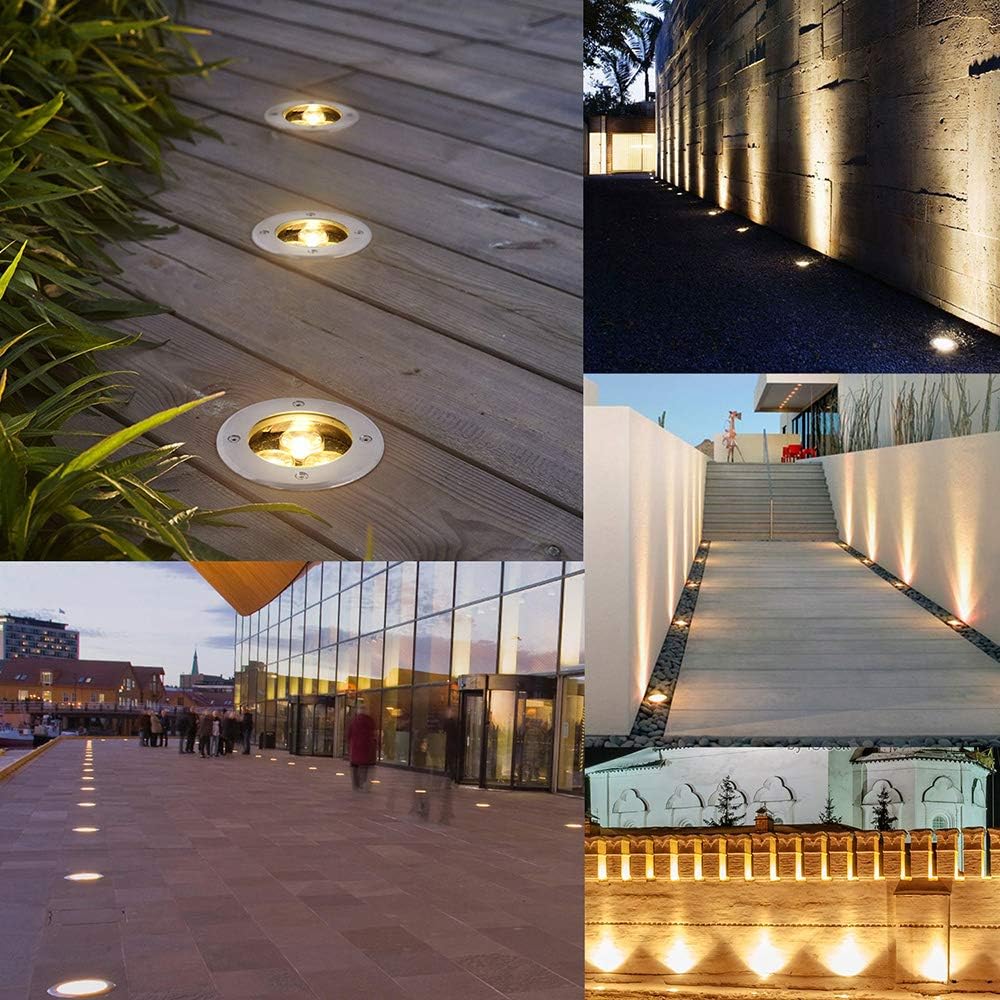 6 Pack 6W Warm White LED Landscape Lights V17117