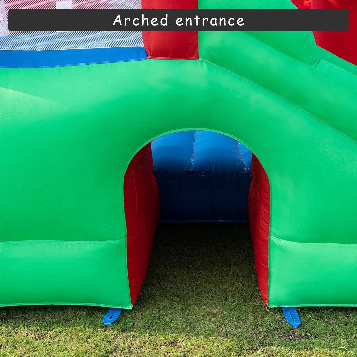 Inflatable Moonwalk Slide Bounce House with Storage Bag K7006