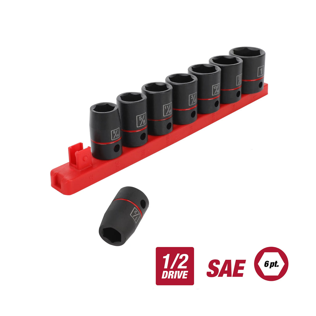 1/2 inch 9-Piece Impact Socket Set J75447