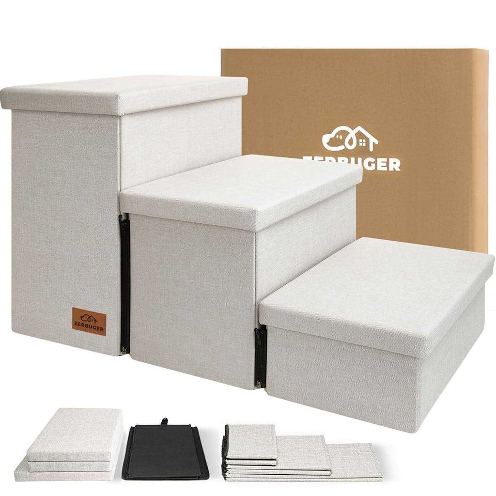 Foldable Dog Stairs with Storage L11656