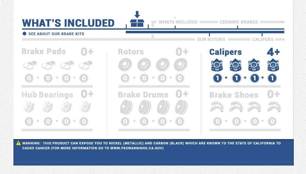 Red Semi-Loaded Calipers and Hardware Brake Kit R235452