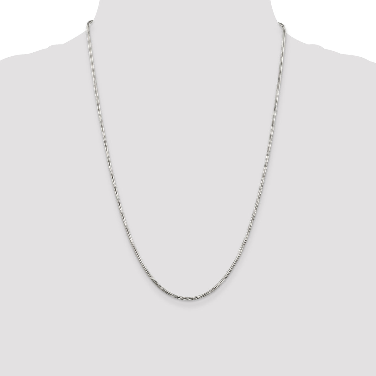 Sterling Silver 1.6mm Round Snake Chain B646
