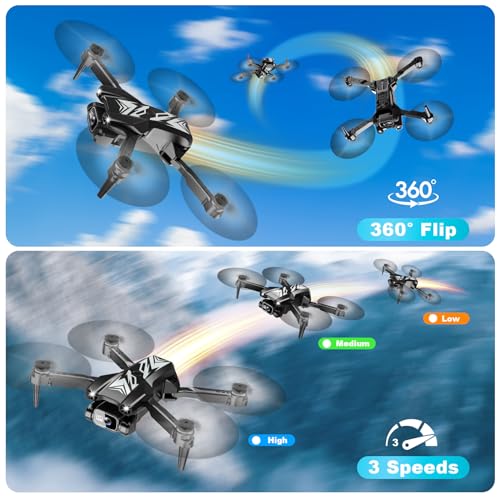 Mini Drone with Camera Foldable 1080P FPV Camera T557