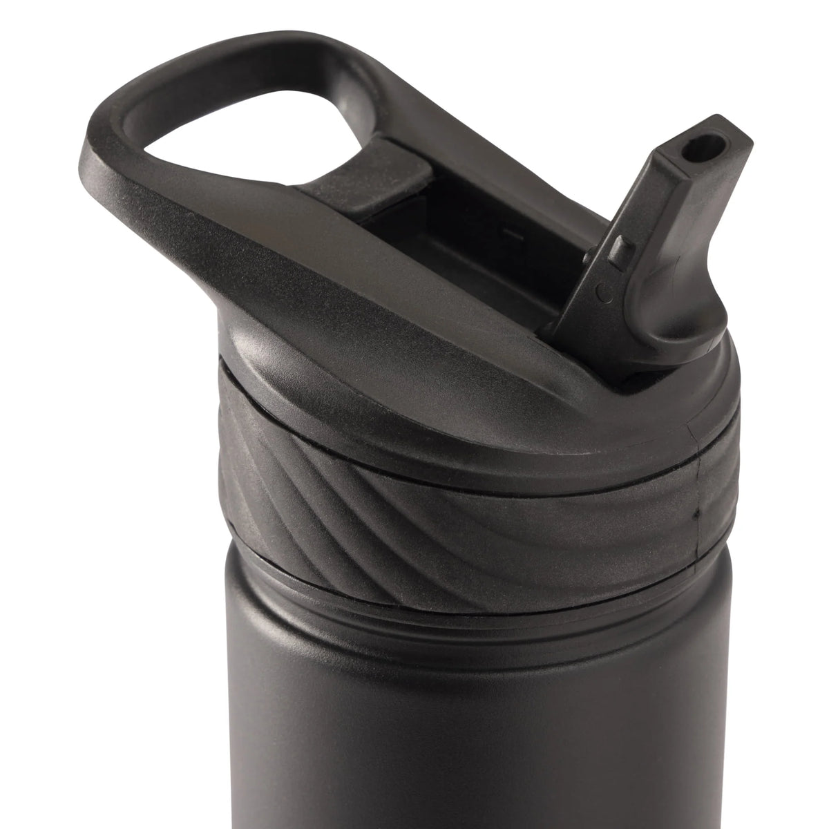 Stainless Steel Water Bottle with Straw 26 oz, Black D965450