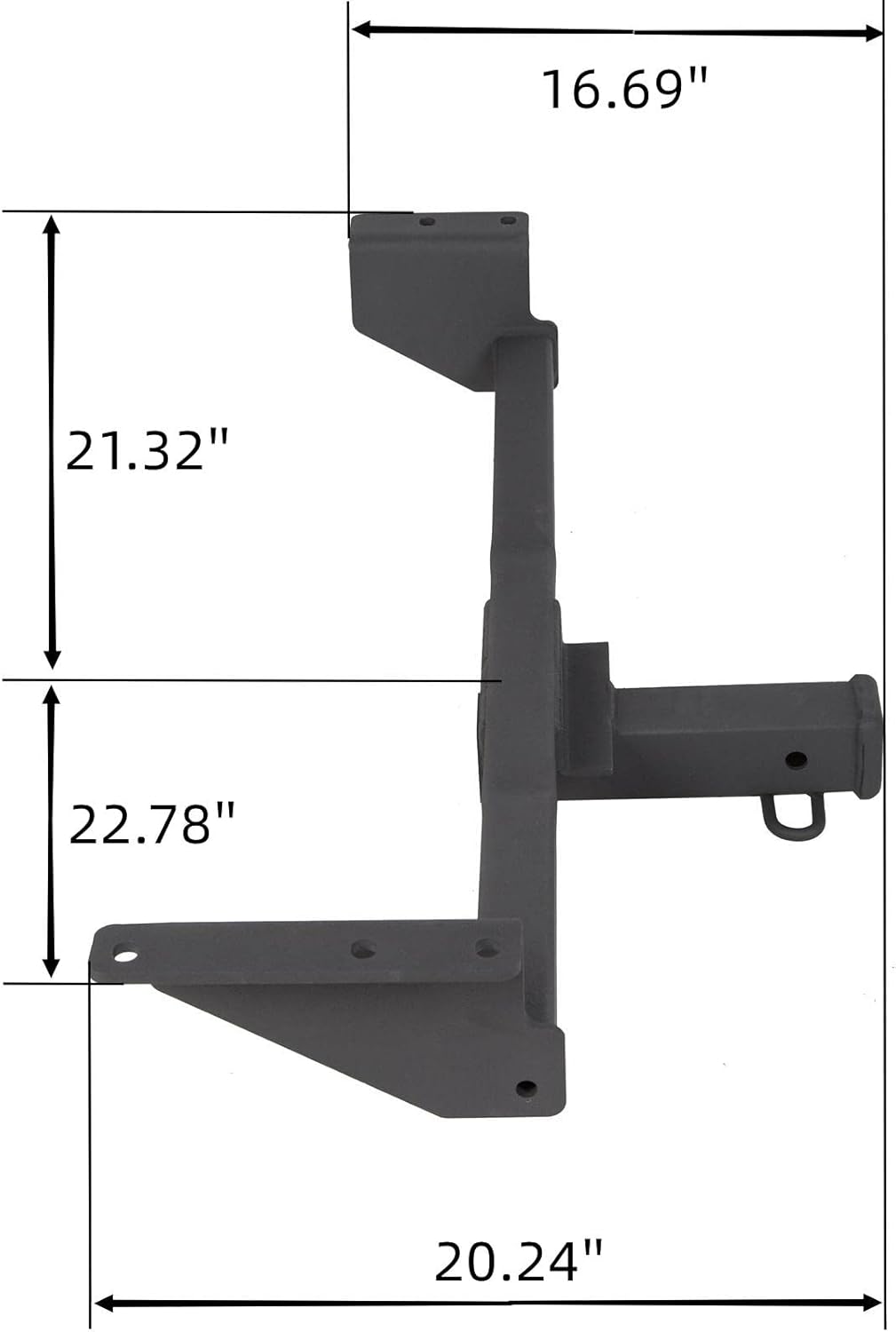 Class 3 2'' Trailer Hitch Receiver Powder Coated J396848