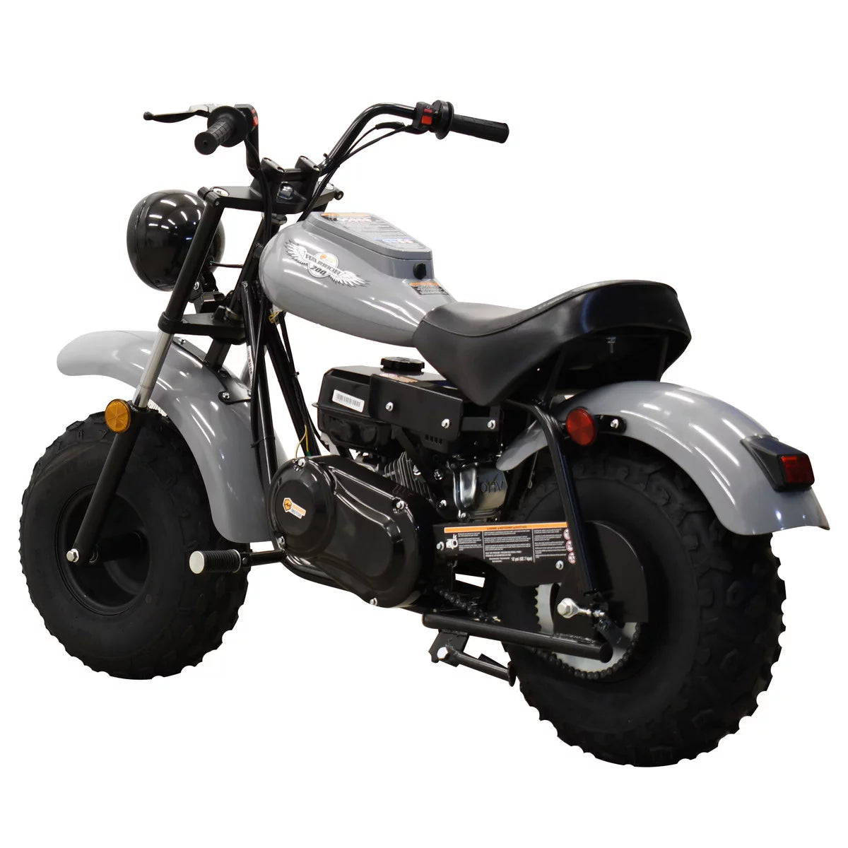 Gray 200cc Gas Powered Mini Bike L1440