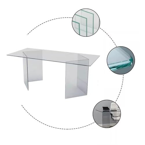 Tempered Glass Computer Desk (220 * 80 * 75cm) M188