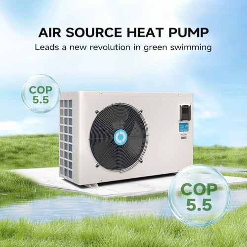 Swimming Pool Heat Pump, 37960BTU, 208~230V/60Hz G59785
