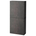 Black-Brown Wall Cabinet with 2 Doors M60138