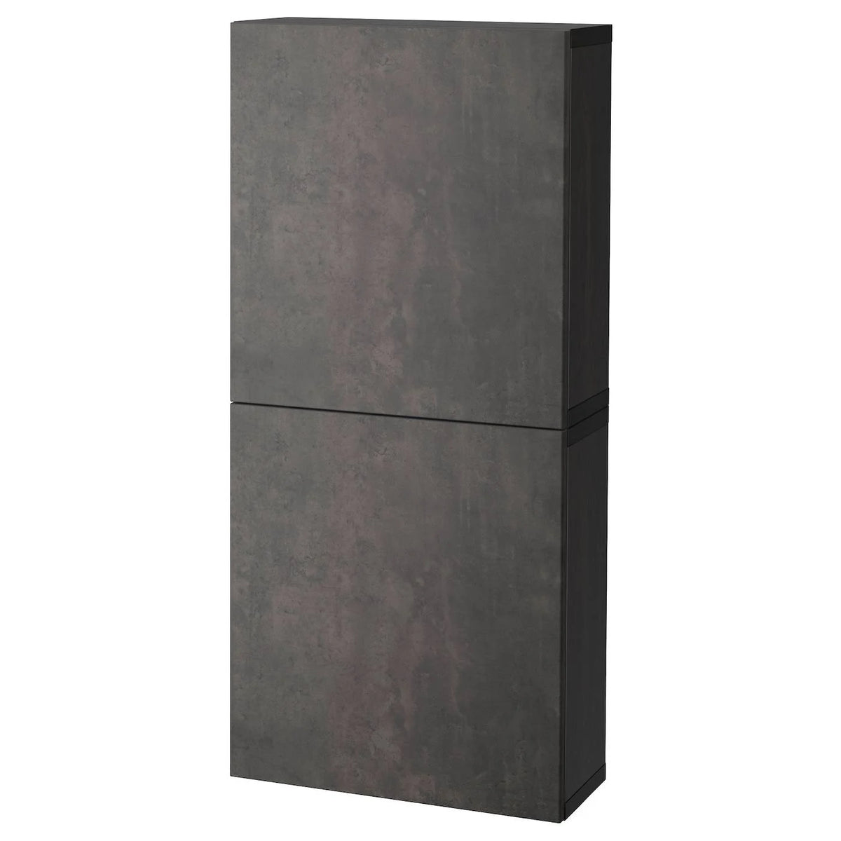 Black-Brown Wall Cabinet with 2 Doors M60138