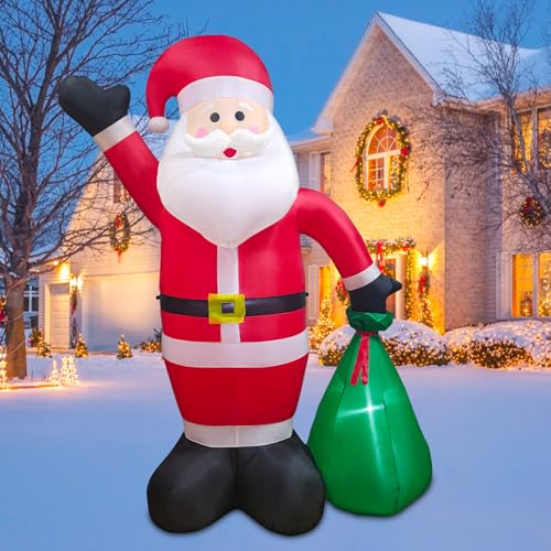 8 FT Inflatable Santa Claus with Gift Box X110109