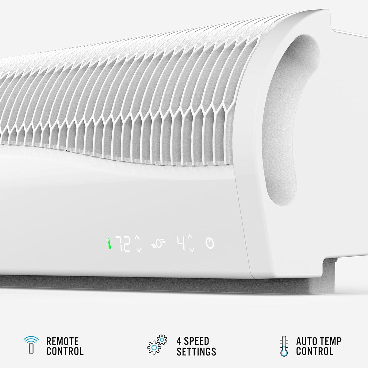 White Window Fan with 4 Speeds and Remote Control F6509