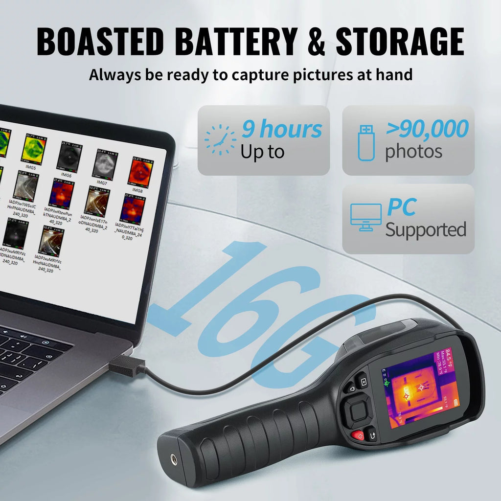 Infrared Thermal Imager 16G IR Resolution 240x180 LCD D71848