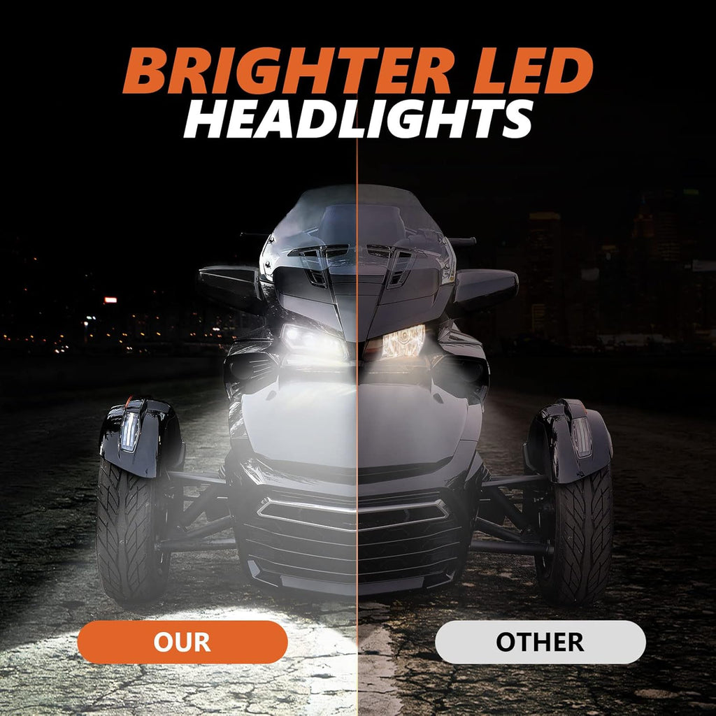 LED Headlight Assembly Kit with Turn Signal Lights and DRL Y127