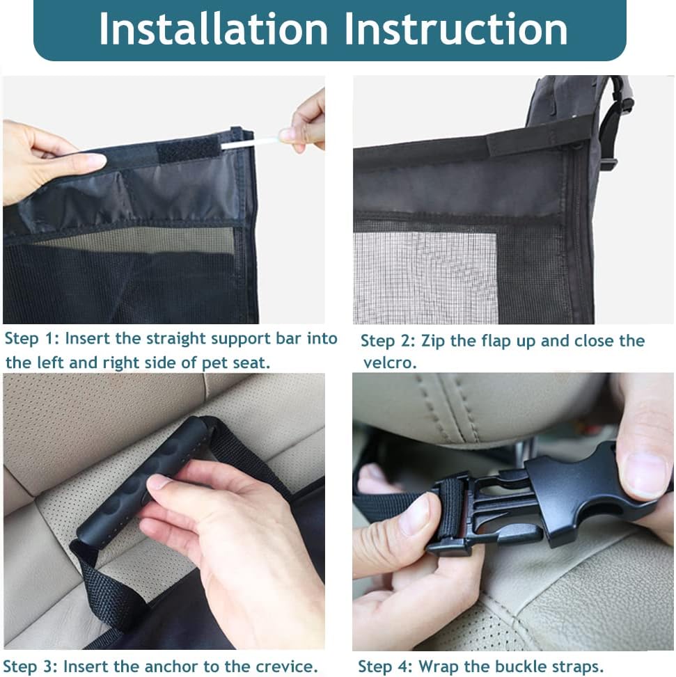 Water-Resistant Dog Car Seat R8097