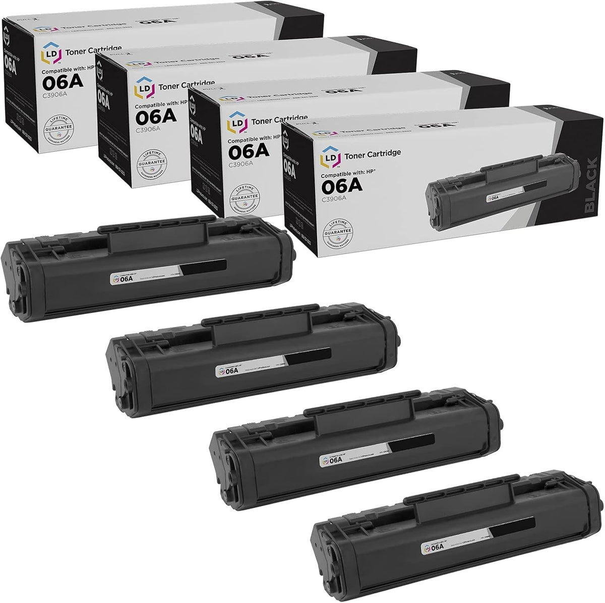 Remanufactured Toner Cartridge 4-Pack Black Z194