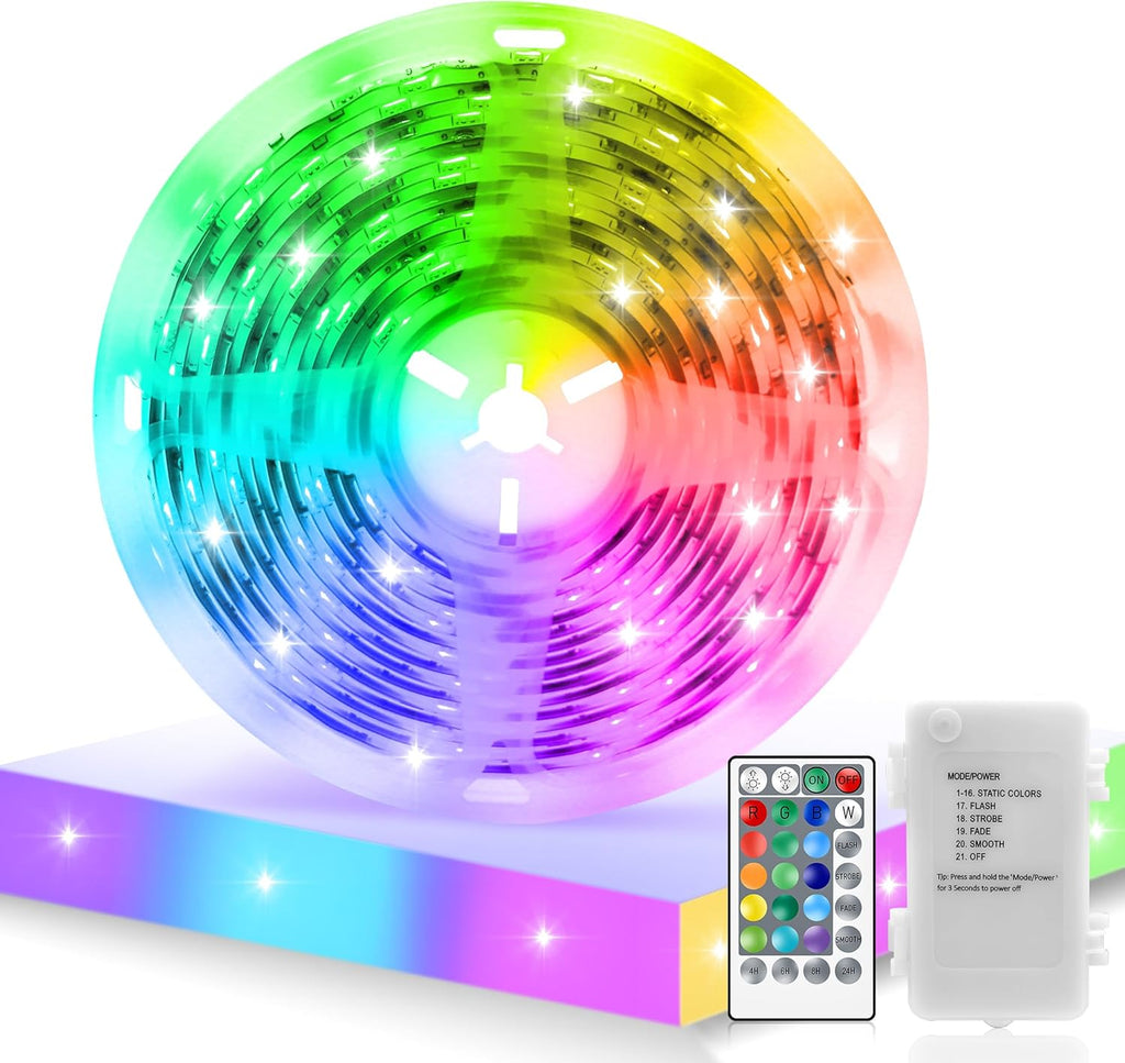 16.4FT 150 LED RGB LED Strip Lights with Remote Controller W5258