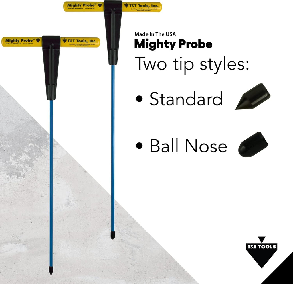Insulated Metal Soil Probe with T-Handle Steel Rods Y4373