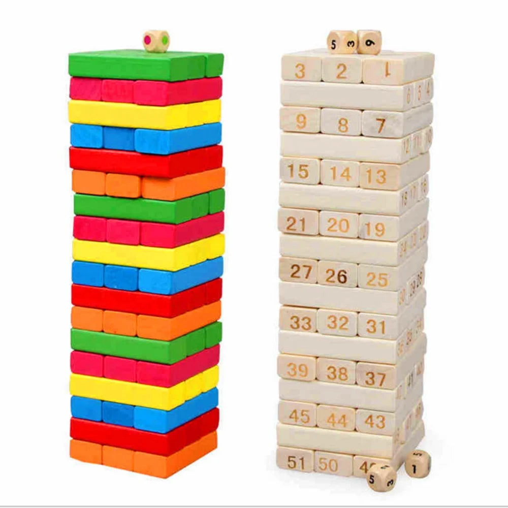 Wooden Balance Game Building Blocks Dominoes Blocks (54 PCS) H2617