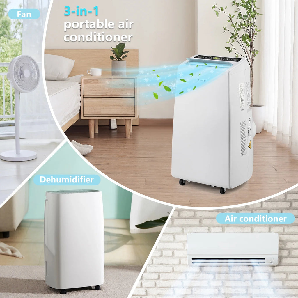 12000 BTU Portable Air Conditioner with Dehumidifier and Fan N220591