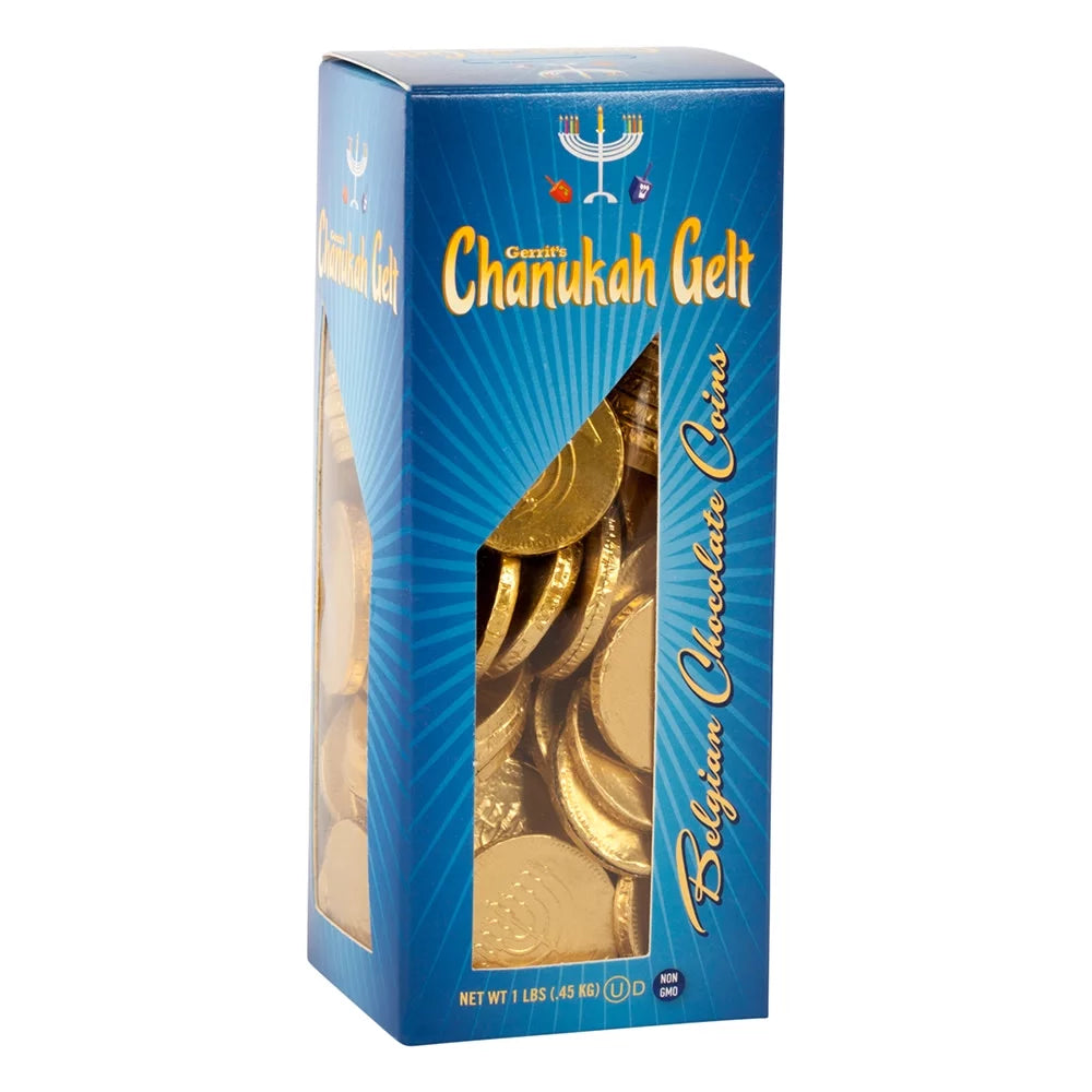 Chanukah Gelt Tower Box 1 lb S831