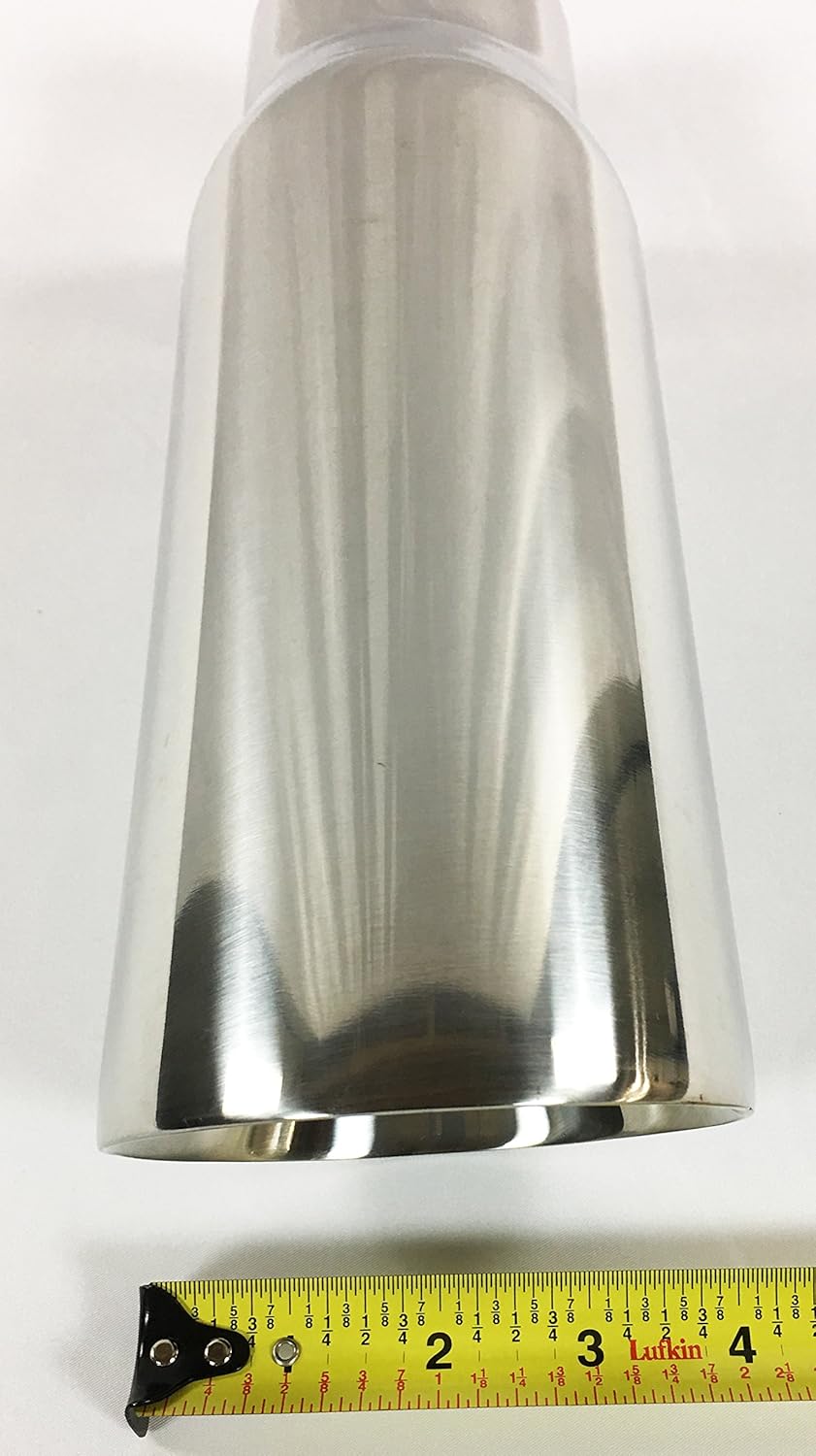 Polished Stainless Steel Double Wall Exhaust Tip Pack of 2 K463340