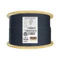 Cat6 Shielded Riser 1000ft F/UTP 23AWG Solid Bare Copper 550MHz Bulk Ethernet Cable Reel Orange I531