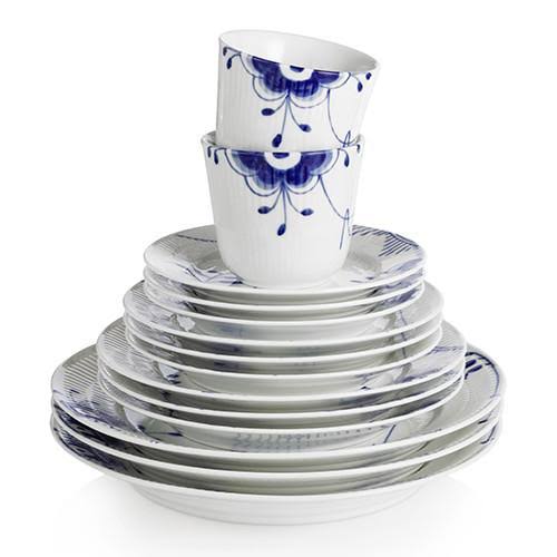 Blue Fluted Mega Teapot Q147