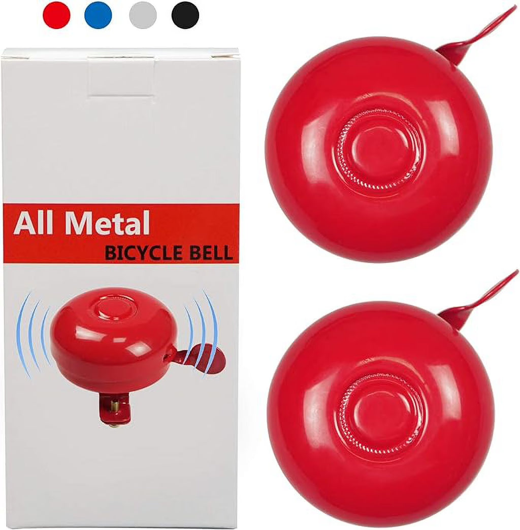 2 Pack All Metal Bike Bell for Bicycle Handlebars P7285