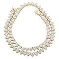 14K Yellow Gold Tennis Necklace W376