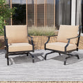 Beige Cushioned Rocking Chairs Set of 2 N2257