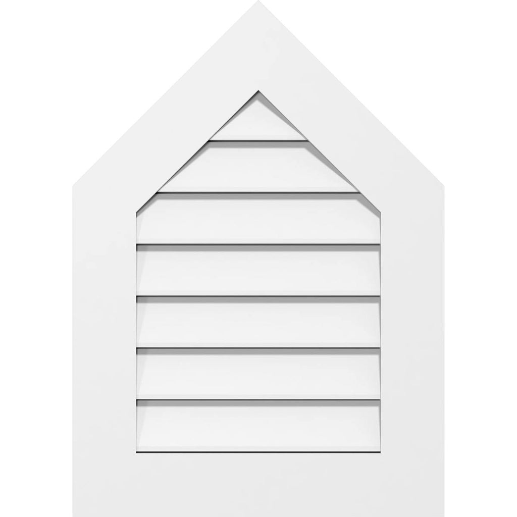 Peaked Top Surface Mount PVC Gable Vent V55593