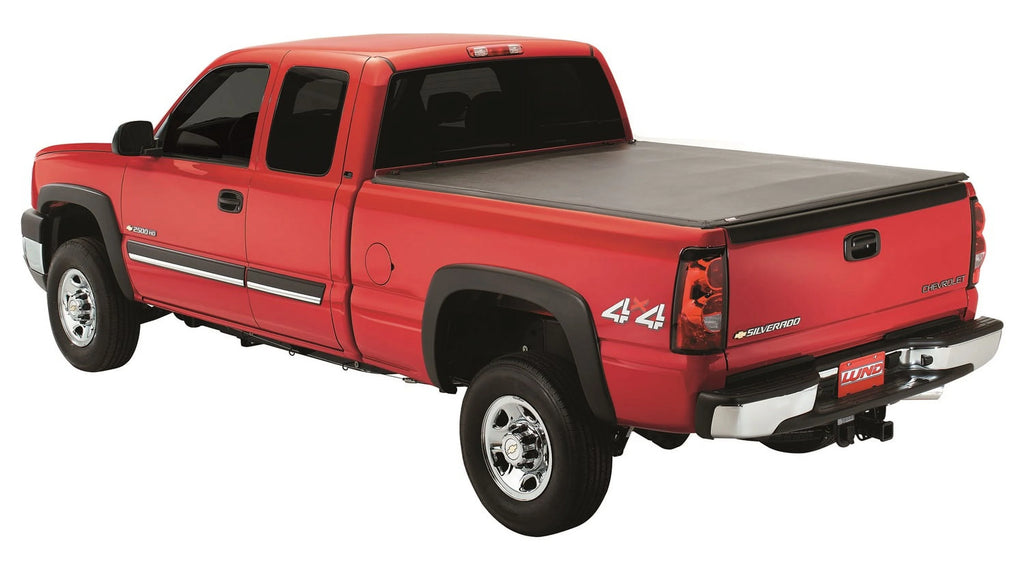 Black Leather Look Tri-Fold Tonneau V5381