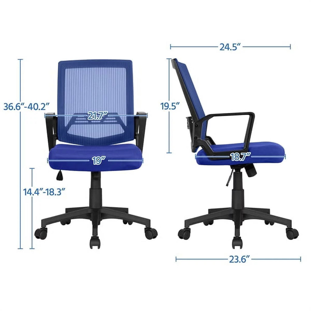Blue Mesh Ergonomic Office Chair F39791