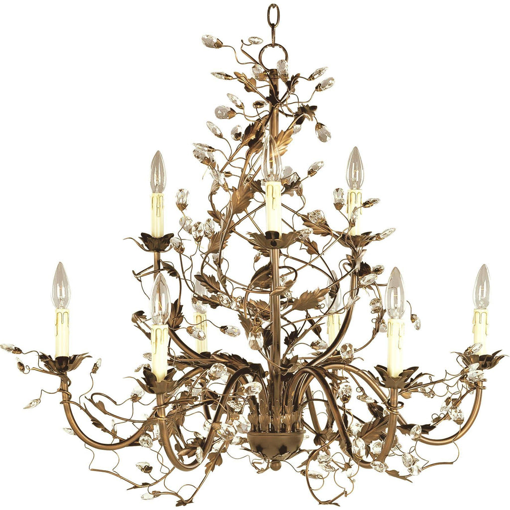 Etruscan Gold 9-Light Chandelier M25973