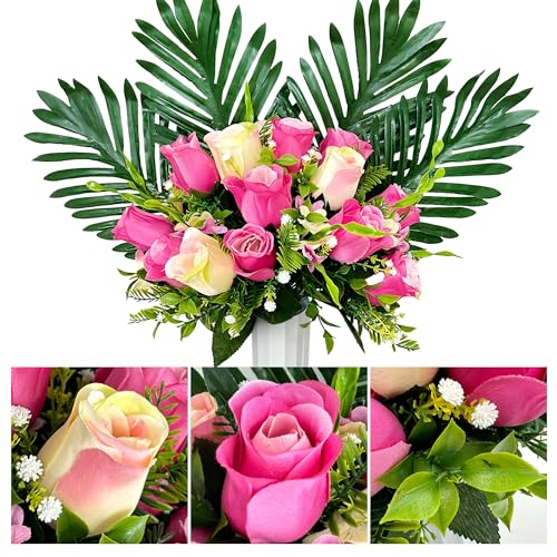 White-purple Artificial Flowers L670726